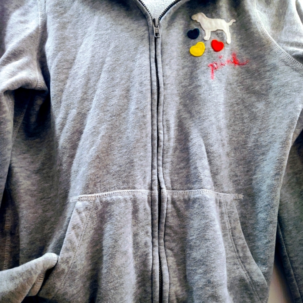Victoria's Secret Pink gray hoodie size SP